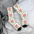 thumbnail image 5 of KLL Rose Flowers Print Cool Socks Men's Women's Crew Socks Funny Crazy Novelty Stockings, 5 of 6