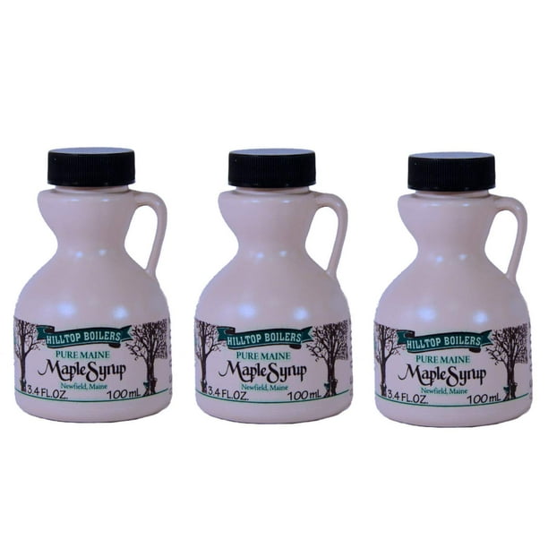 Maine Maple Syrup 3.4 FL oz, 3 count, US Grade A, Amber Color