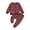 Wine Red, variant on ZOEREA Toddler Baby Girl Clothes Long Sleeve Pullover Tops + Pants Set Floral Print Sweatsuit Fall Winter Outfits 6M-4T