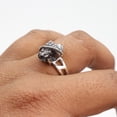 thumbnail image 3 of Earth Gems Jewelry Meteorite Gemstone Ring Sterling Silver Rough Gemstone Jewelry for Women, 3 of 10