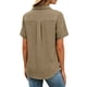 thumbnail image 4 of Camisas de Manga Larga para las Mujeres Suelto Ajuste Solapa Botón de Manga Corta Blusa de Túnica, Suaves Camisas de Manga Larga para las Mujeres Bajo Scrubs Desgaste de Verano Casual, 4 of 7