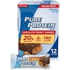 Pure Protein Bars, High Protein, Nutritious Snacks to Support Energy, Low Sugar, Gluten Free, Chocolate Peanut Caramel, 1.76oz, 12 Pack