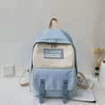 thumbnail image 1 of Fashion Women Nylon Zipper Capacity Student Backpack Travel Couple Bag, 1 of 3