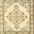 thumbnail image 1 of Ahgly Company Machine Washable Indoor Square Traditional Sun Yellow Area Rugs, 6' Square, 1 of 7