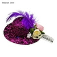 thumbnail image 7 of Rooster Cap Delicate Hemming Feather Decor High Elasticity Hen Mini Chicken Helmet Accessories Feather Top Hat for Party, 7 of 7