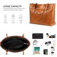 thumbnail image 4 of Kattee Vintage Genuine Leather Tote Shoulder Bag for Women Satchel Handbag with Top Handles, 4 of 6