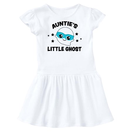 

Inktastic Cute Auntie s Little Ghost with Stars Gift Toddler Girl Dress
