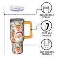 thumbnail image 3 of 30oz Christmas Tree Tumbler with Lid and Straw, Stainless Steel Cup with Handle Plaid Travel Mug, Christmas Presents, 3 of 5