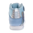 thumbnail image 4 of Disney Frozen Girls High Top Sneakers Hook and Loop with Lace Up (Little Kid), Blue White, Size: 8, 4 of 7