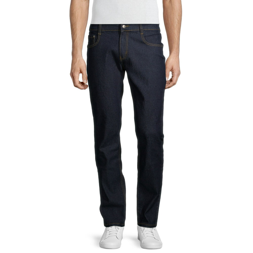 IMAGE - Image Men's Stretch Denim 5-Pocket Straight Fit Jeans, Waist ...