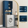 thumbnail image 6 of Yaheetech Over The Toilet Cabinet MDF Bathroom Storage Organizer with Adjustable Shelf, Navy Blue, 6 of 9