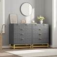thumbnail image 5 of Ataucjin 5 Drawer Dresser for Bedroom,Chest of Drawers with Metal Base,Modern Chest Organizer with Wide Storage,Modern Dresser Chest Cabinet Organizer for Living Room,Hallway,Closet, 5 of 7