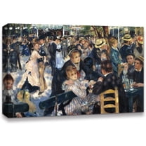 IDEA4WALL Dance at Le Moulin de la Galette (Bal du moulin de la Galette) by Pierre Auguste Renoir Canvas Wall Art - 24"x36"