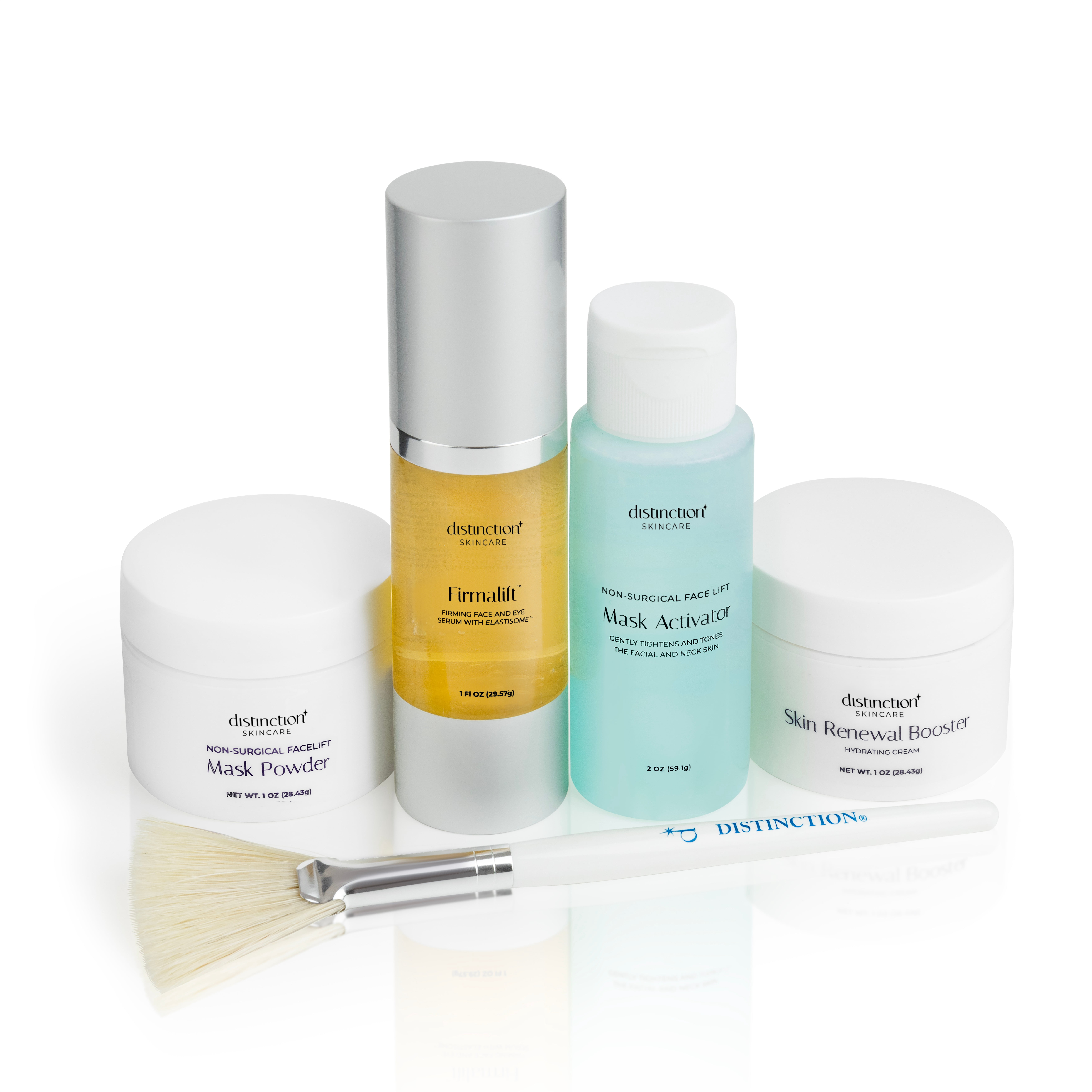 Complete Skincare Kit with Face Serum, Cream, Mask Powder & Activator with  Brush (5 Piece Set)