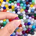 thumbnail image 4 of 1Set DIY Jewelry Bracelet Making Kits 200Pcs 6mm Dyed Round Natural White Jade Beads and Flat Elastic Thread Colorful 6mm Hole: 1mm 200pcs/box, 4 of 7