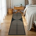 thumbnail image 6 of RUG ROBOT Modern Rainbow 2'6''x8' Hallway Runner Rug, Washable Easy Jute Indoor Outdoor Rug for Entryway Kitchen, Non Slip Farmhouse Carpet for Bedroom Porch Deck, Rainbow 2, 6 of 9