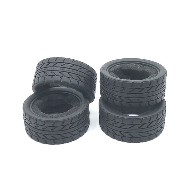 Rueda de llanta de plástico de la piel del neumático del modelo 1/18 Control remoto Accesorios para automóviles Reemplazo para WLTOYS A949 A959 A969 A979 K929 4pcs Inevent FN001326-00