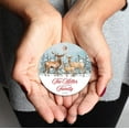 thumbnail image 3 of Koyal Wholesale Custom Round Metal Christmas Ornament, The Miller Family 2018, Watercolor Rustic Deer, 1-Pack, Include, 3 of 3