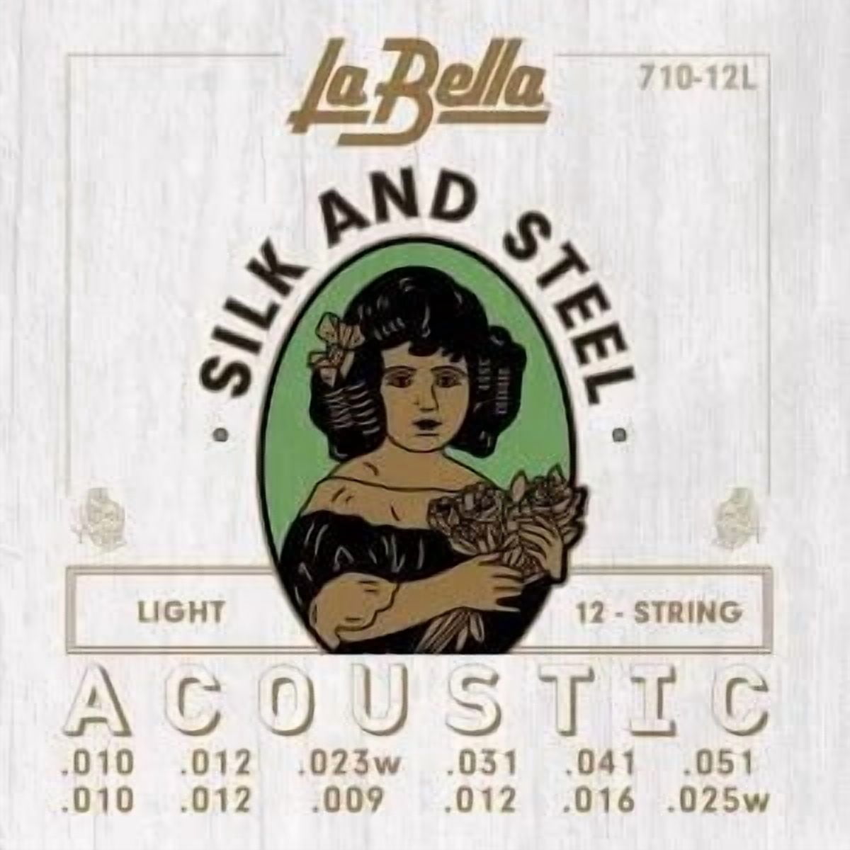 La Bella 720L-BE Tenor Banjo, Light, Ball-Ends 10-31