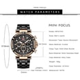 thumbnail image 6 of Business Men Watches (Chronograph/Waterproof/Luminous/Calendar/24 Hours) Big Face Stainless Steel Band Watches for Men, 6 of 6