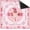 Cute Pink Dog, variant on Green Tropical Plants Mahjong Mat 31.5" x 31.5",Vintage Green Non-Slip Noise Reduction Mahjong Table Cover Accessories Supplies for Dominoes Poker Card Board and Tile Games Gifts