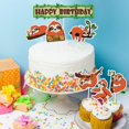 thumbnail image 5 of Fiesta de cumpleaños de Cake Topper EQ Evairisqing Sloth, 5 of 5
