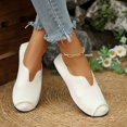 thumbnail image 6 of Purcolt Loafers for Women Trendy Casual V-Cut Square Toe Slip On Boat Shoes Lightweight Comfort Soft Sole Non-Slip Flats Shoes for Walking Travel Vacation, 6 of 8