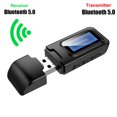 thumbnail image 1 of Visualization Bluetooth Transmitter and Receiver USB Bluetooth 5.0 for Audio Transmitter with LCD Display, 1 of 6