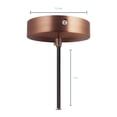 thumbnail image 2 of Luminario Colgante Milan AKSI Bronce Rojo Mate 1M, 2 of 3