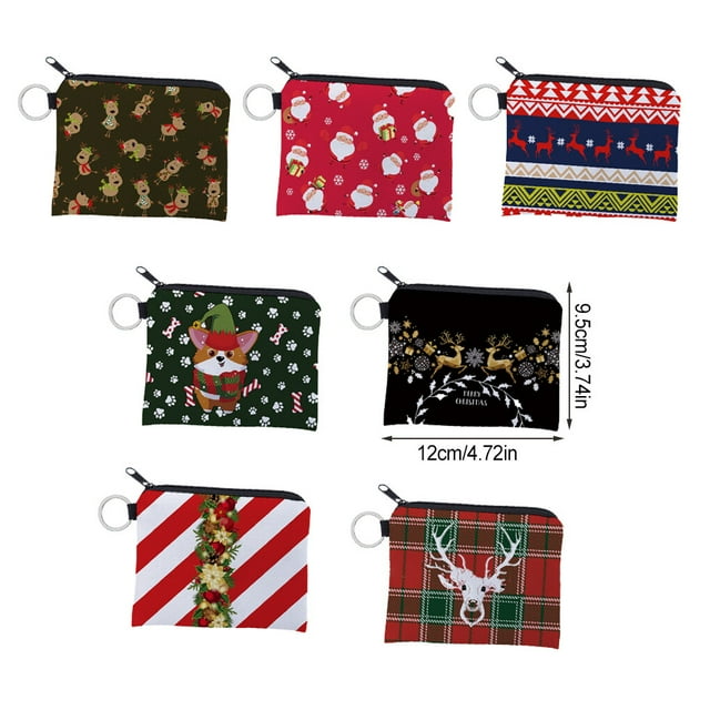 Xingzhi Chang Purse Christmas Gift Water Resistance Storage Bag Simple Style Key Pack Thick Lining Small Wallet Polyester Coin Purses lqb3031