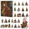 thumbnail image 5 of chaungfeng 24 Days of Christmas Tree Shape Bookshelf Pendant Advent Calendar, Stacked Book Decorations, 2D Acrylic Ornaments，for Keepsake Gift Ideas, 5 of 9