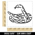 thumbnail image 2 of Coiled Snake Forked Tongue Self-Inking Rubber Stamp Ink Stamper - Black Ink - Large 1-1/2 Inch, 2 of 7