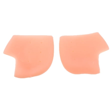 1 Pair Silicone Heel Socks ed Foot Protector Prevent Skin Color