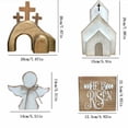 thumbnail image 3 of Creatine Easter Tiered Tray Easter Wooden Sign Tabletop Farmhouse For Easter Kitchen Home Party Holiday, 3 of 3