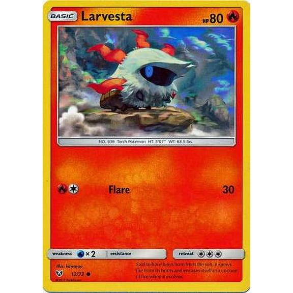 Pokemon Shining Legends Common Larvesta #12