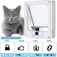 thumbnail image 5 of 4 posiciones con túnel para gatos, entrada y salida para gatos, puerta de dirección controlable, orificio para puerta para gatos multifunción creativo, suministros para mascotas, 5 of 5