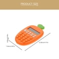 thumbnail image 2 of FONDOTIN 2Pcs Orange Plastic Calculator Carrot Design Portable Financial Calculator for Desktop Use, 2 of 7