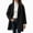 Black, variant on Women's Wool Blend Shawl Collar Blazer Coat Single Breasted Long Sleeve Mid Length Loose Fit Jacket Dressy Elegant Work office Fall Winter Outerwear Red