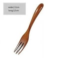 thumbnail image 4 of Wooden Fork Kitchen Cooking Utensil Tools Tasting Cooking Carving Grilling Tableware Wood Meat Fork for Desserts Salad Household Gifts 6PCS, 4 of 8