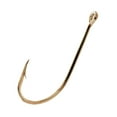 thumbnail image 4 of Eagle Claw 084AH-1 Plain Shank Offset Hook, Bronze., 4 of 5