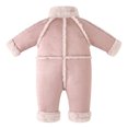 thumbnail image 2 of Jalioing Infant Baby Snowsuit Thick Thermal Long Sleeve Stand Collar Fleece Rompers Winter Clothes Zipper Jumpsuit, 2 of 6