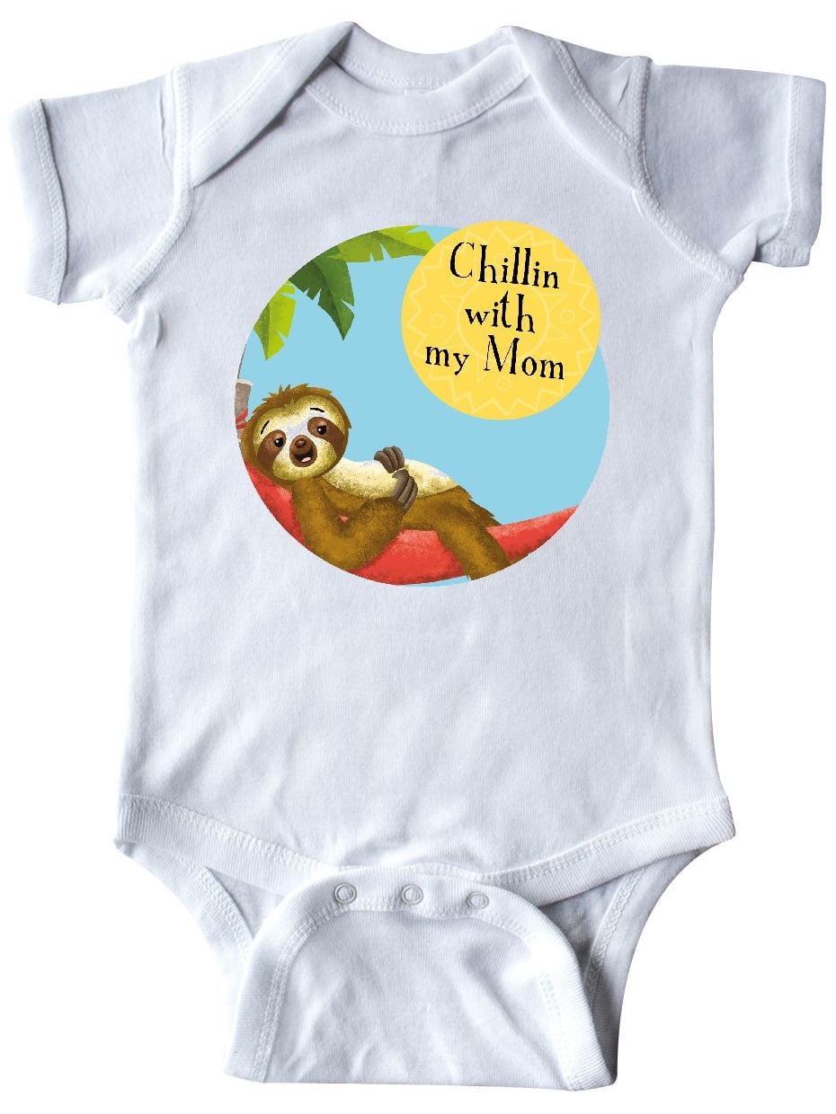 Tiny Tusks inktastic Sedrick Sloth Chillin with Mama Cute Toddler T-Shirt