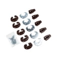 thumbnail image 4 of Diapositivas de cajón Set 5 juegos prácticos con respaldo de metal y tornillos Reparación del cajón Piezas de reparación Cajón de cajón con rodillo, 4 of 10