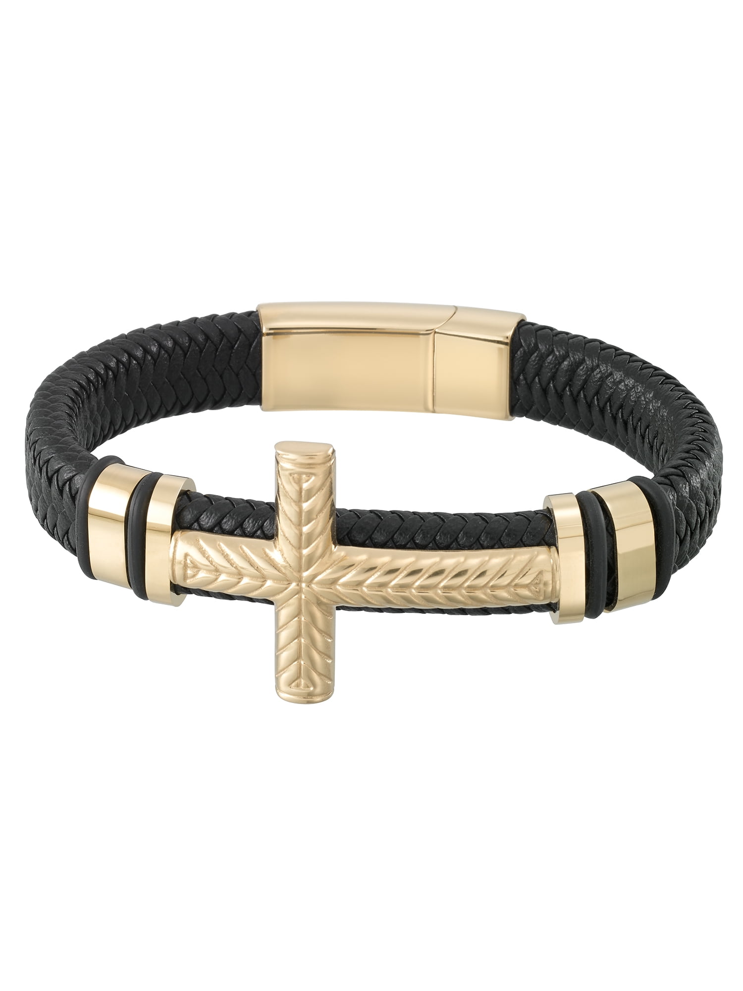 Focus Men, Bold Cross Bracelet 