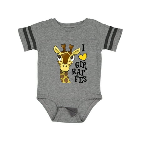 

Inktastic I Love Giraffes Gift Baby Boy or Baby Girl Bodysuit