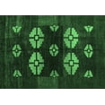 thumbnail image 1 of Ahgly Company Indoor Rectangle Abstract Emerald Green Modern Area Rugs, 2' x 4', 1 of 4