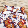 thumbnail image 6 of Babibeauty 3PCS Infant Toddler Baby Girl Clothes Ruffle Romper Bodysuit Floral Pants Headband Outfits, 6 of 9