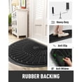 thumbnail image 3 of Tapis de Porte avant Extérieur Intérieur Tapis de Bienvenue Semi-Circulaire XCM Antidérapant Robuste en Caoutchouc Paillasson Absorbant Tapis d'Entrée Paillasson d'Entrée Tapis d'Entrée Raclage de Saleté Tapis pour Chaussures, 3 of 7