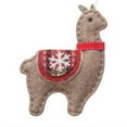 thumbnail image 5 of MXTPOV 4pcs Ornaments for Christmas Tree, Creative Felt Alpacas Christmas Decorations, Christmas Tree Decorations, Lovely Christmas Ornaments for Xmas Tree Party Car Home Decor, 5 of 5