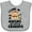 AC-Heather Grey, variant on Inktastic Monkey I Love Hanging out with My Grandpa Boys or Girls Baby Bib